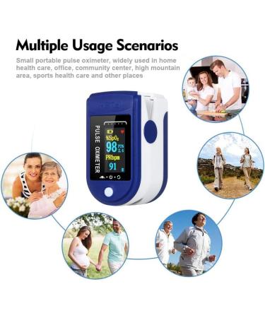Tianbi Digital Pulse Sensor - Mini Pulse Oximeter for Home & Travel - Accurate Blood Oxygen Saturation Monitor (Blue #01) - Buy Online on GoSupps.com