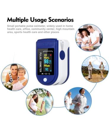 Tianbi Digital Fingertips Pulse Sensor - Blood Oxygen & Heart Rate Monitor for Home Sports & Travel with Bag - Buy Online on GoSupps.com