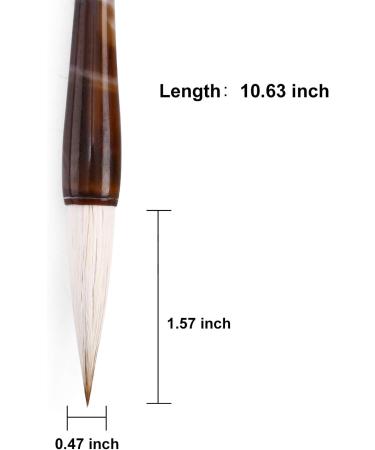 Megrez Chinese Calligraphy Brush - Wolf Sheep Mix Brush - Large | for Students and Beginners | Ideal for Japanese Art Sumi Writing and Painting - Buy Online on GoSupps.com