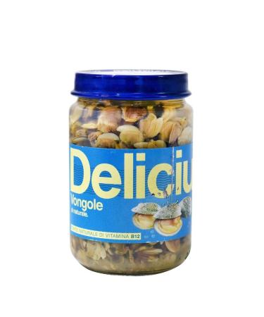 Delicius - Italian clams (Vongole) peeled in natural 130 gr