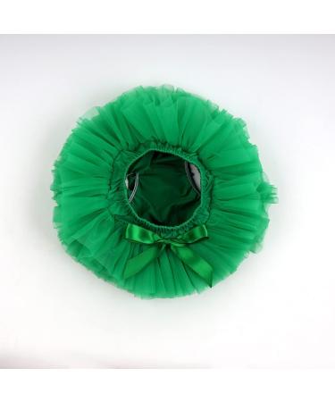 Hoolchean Baby Girls Super Soft Fluffy Tutu Skirt with Diaper Cover Bloomer - Green (1-2 Years) - Buy Online on GoSupps.com