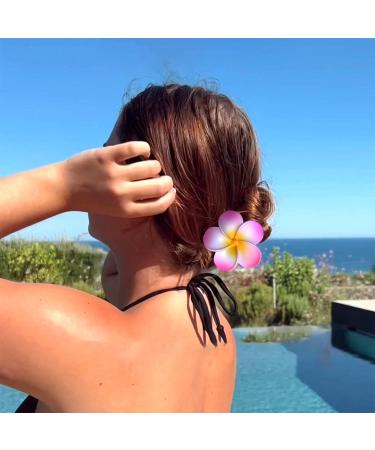 8pcs Flower Claw Clip Set - Cute Hawaiian Hair Clips for Women and Girls - Strong Hold Nonslip Design - Perfect Gift Idea - Buy Online on GoSupps.com