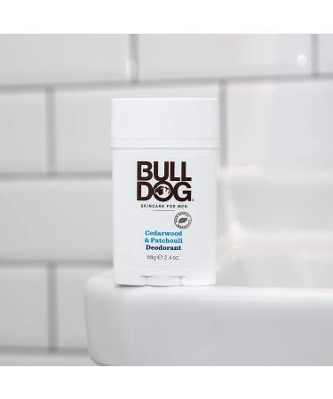 Bulldog Men's Cedarwood Patchouli Deodorant - 2.4 oz Clear Skincare & Grooming - Buy Online on GoSupps.com