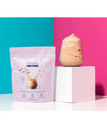 Freezochino Lite Iced Coffee Frappe Latte - No Sugar Added 155 Cal - 1 Lb Bag - Makes 8-10 Servings - Instant Coffee Drink Mix for Blended Frappes - Serve Cold - Buy Online on GoSupps.com