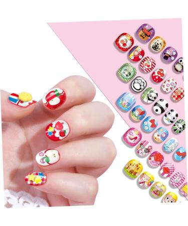 Healeved 1 Set Children's Nail Art Toys Makeup Kit for Girls 10-12 Nail Art Kit for Birthday Makeup Toy Kids Toys Toddler Suits Kids Nail Kit Paper Make up 3d Nail Stickers - Buy Online on GoSupps.com