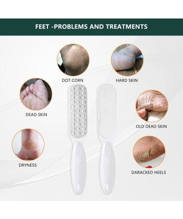 Double-Sided Metal FootFile Foot Grinder Stainless Steel Foot Trimmer Foot Brush Dead Skin Wet and Dry for Feet Care Callous Removers for Feet - Buy Online on GoSupps.com