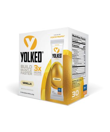 YOLKED - Clinically Tested and NSF-Certified All Natural Muscle Building Supplement - Increase Lean Muscle  Reduce Muscle Loss  and Improve Recovery with Protein s Perfect Partner  30 Servings