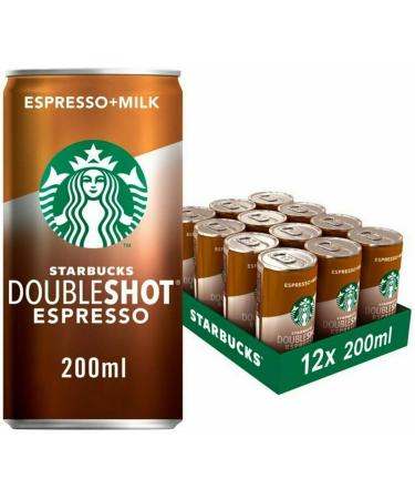 Starbucks Doubleshot Espresso Coffee Drinks 200ml Pack of 12 - Buy Online on GoSupps.com