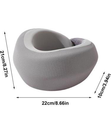 Soft Cervical Collar Neck Support Brace Elastic Supports | Soft Foam Wraps Keep Vertebrae Stable Soft Neck Support Relieves Pressure in Spine Neck Support Brace for Travel Gray - Buy Online on GoSupps.com