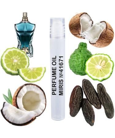 MIRIS Perfume Oil No.41671 | Impression of Le Beau | Men | Roll-On Alcohol Free | 0.34 Fl Oz / 10 ml Jean Paul Gaultier Le Beau Impression