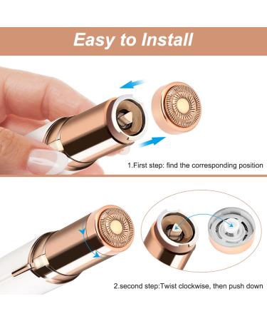 Facial Hair Remover Replacement Heads Generation 2 - Double Halo Design (6 PCS) - Buy Online on GoSupps.com