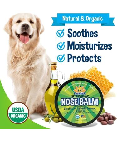 Organic Nose Balm for Dogs & Cats - Soothing & Healing for Dry Cracking Skin | 2 oz - Buy Online on GoSupps.com