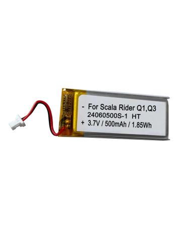 3.7v 500mAh Battery Replacement for Cardo Scala Rider Q1 Q3 Schuberth Bluetooth Headset Replacement Rider Solo FM Scala Rider Q3 BAT00003 Battery