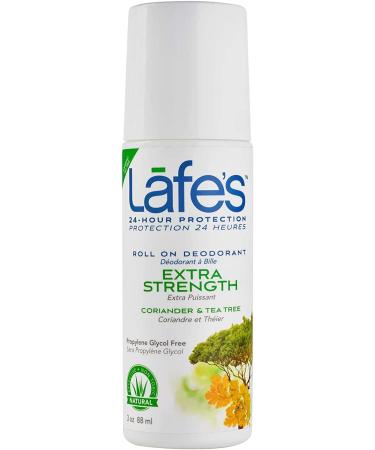 Lafe's Natural Deodorant | 3oz Roll-On | Aluminum-Free, Paraben-Free | 24-Hour Extra Strength Protection | 3 Pack for Men & Women - Buy Online on GoSupps.com