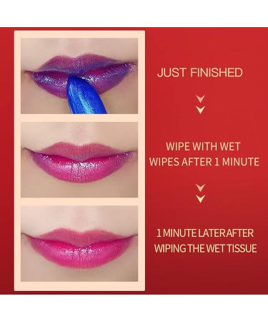 MEICOLY Blue Shimmer Lipstick - Magic Color Changing Nutritious Lip Balm for Women - Buy Online on GoSupps.com