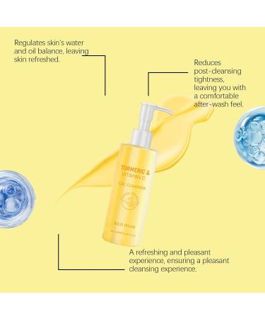 Yoelau Turmeric Facial Cleanser 100 ml moisturizing foaming facial wash for daily use light moisturizing gel gentle and safe formula for morning and evening 2 - Buy Online on GoSupps.com