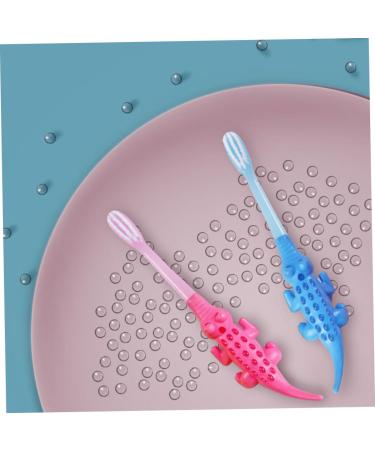 Minkissy 8-Piece Cartoon Animal Toothbrush Set - Eco-Friendly Wooden & Metal Toy Storage - Perfect for Kids' Dental Care - Buy Online on GoSupps.com