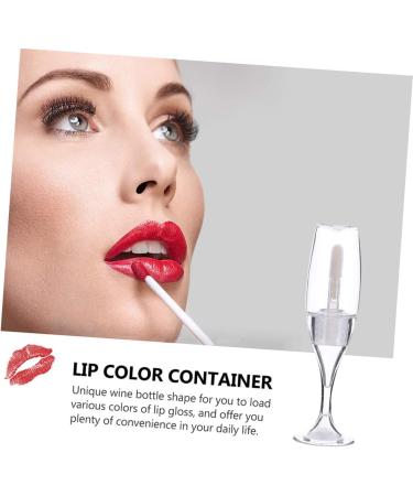  Ipetboom Ipetboom 10 Pieces Empty Boxwood Wine Glass Lip Glaze Refillable Lip Balm Lipstick Holder Lip Balm Containers Lipstick Packaging Clear Lip Gloss Lip Gloss DIY Tubes - Buy Online on GoSupps.com