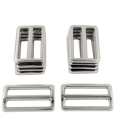DGOL 10pcs 1-1/2 inch Slider Webbing Strap Tri Glide Buckles Zinc Alloy Tri-Glide Slide Buttons Fasteners (Silver) - Buy Online on GoSupps.com