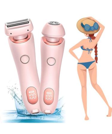 2 In 1 Electric Shaver Razors For Women (Pink)