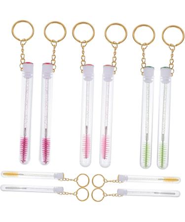POPETPOP 30 Pcs Keychain Mascara Brush Key Fob Mascara Wands with Tube Makeup Eyelash Brush with Keychain - Buy Online on GoSupps.com