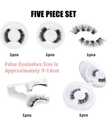 JSTHHTT 3Pair Magnetic Eyelashes Natural Look with Applicator Magnetic Lashes Kit No Glue Needed Reusable Magnetic Eyelashes Easy to Wear and Remove - Buy Online on GoSupps.com