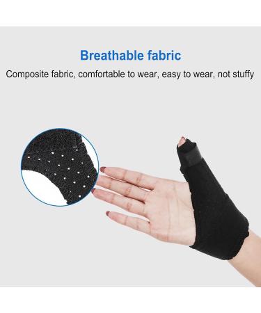 Thumb Splint for Kids - Finger Brace for Thumb Fracture & Tendinitis (Medium Black) - International Shipping Available - Buy Online on GoSupps.com