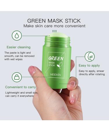PECKIA Green Tea Mask Stick for Face (2PCS) | Blackhead Remover with Green Tea Extract | Purifying, Deep Pore Cleansing, Moisturizing & Brightening | For All Skin Types - Buy Online on GoSupps.com
