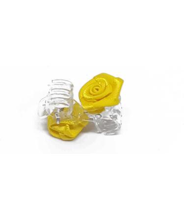 Buy 5 x Yellow Rose Hair Clips - Bridal Hair Accessories - Elegant Clips for Weddings - 1 Pack - Buy Online on GoSupps.com