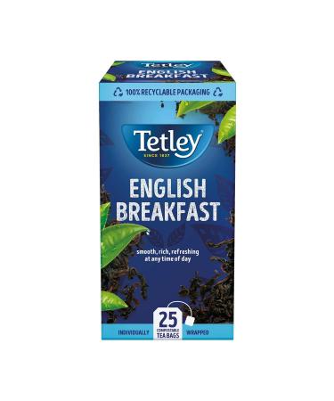 Tetley Tetley English Breakfast Drawstring Tea Bags (Pack of 25)