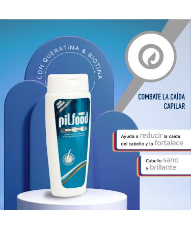 Buy Anti Hair Loss Shampoo with Pro-Anagex | Pilfood Direct Vegetable Shampoo 200 ml | Sulphate & Paraben Free pH5 SYNDET Formula for Intense Hair Loss Relief - Buy Online on GoSupps.com