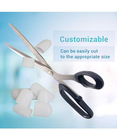 ORTHOPEO Toes Gel Protector Caps - Set of 6 Silicone Sleeves for Ingrown Toenails, Corns, Blisters - Men and Women - Cushion and Protect for Sport, Running, Walking - Buy Online on GoSupps.com