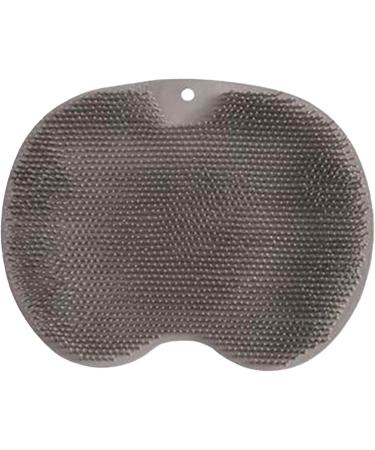 Qiyifang Silicone Shower Foot Scrubber - 2 Pieces Non-Slip Back Brush with Suction Cups | Dead Skin Remover & Foot Massager - Gray - Buy Online on GoSupps.com