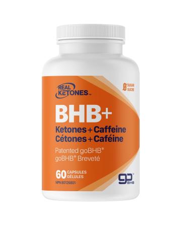 Real Ketones BHB Exogenous Ketones with Caffeine and Patented Keto goBHB | 60ct