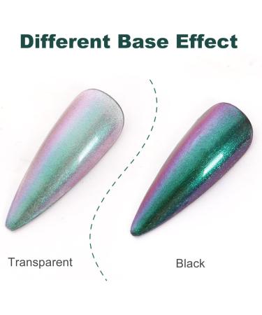 Chameleon Holographic Glitter Nail Polish - Shimmering Iridescent Chrome Varnish - Buy Online on GoSupps.com