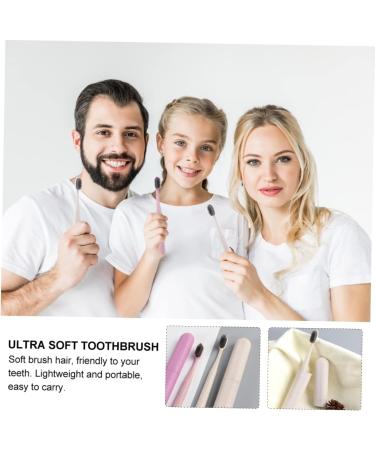 Minkissy 6-Piece Travel Toothbrush Set for Kids | Ultra Soft Long Handle Toothbrushes & Toothpaste | Sensitive Oral Care - Buy Online on GoSupps.com