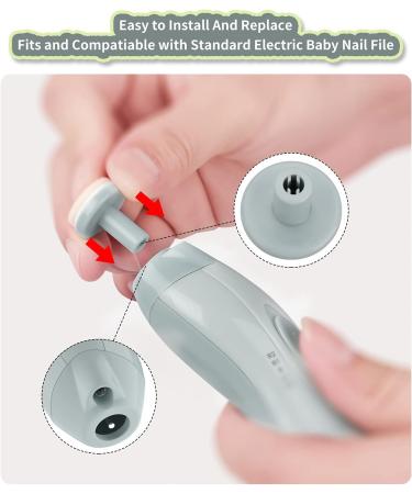 8 PCS Replacement Grinding Heads for Electric Baby Nail Files - Multicolored Accessories for Standard Nail Clippers - Buy Online on GoSupps.com