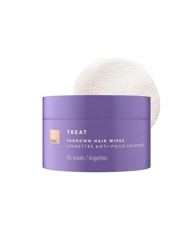European Wax Center Ingrown Hair Wipes For Bikini Area Exfoliants AHA & BHA Mitigate Razor Bumps Razor Burn and Ingrown Hairs Moisturizing After Waxing Skin Care for Women and Men 45 Wipes