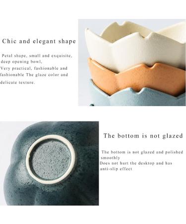 Fruit Bowl Snack Containers Soy Sauce Set Flower Shape Ceramic Appetizer Plate Dipping Bowl Mini Condiment Bowl Soy Sauce Vinegar Snack Salad Olive Oil Breakfast Bowls (Color : D) (B) - Buy Online on GoSupps.com