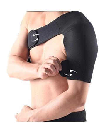 VORCOOL Adjustable Left Shoulder Support Brace Shoulder Compression Sleeve Strap Black