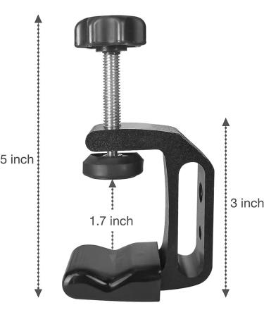 Julius Studio 2-Pack C Clamp Adapter for 1/4 3/8 Female Screw Thread - Multi Functional Mounting Equipment for Photo Video Studio and Wood Work - Buy Online on GoSupps.com