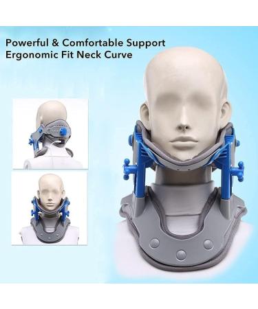 JLASDR Adjustable Neck Brace Collar - Cervical Traction Device for Pain Relief & Support | International Shipping - Buy Online on GoSupps.com