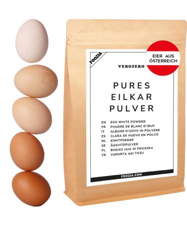 Eilklar powder pure egg clar powder eggs from Austria egg white powder egg whites fluid pulverized egg protein by foozia (175 g) tasteless 175 g