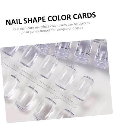 Healeved 3 Sets Nail Color Card Nail Polish Color Card Nail Polish Sample Nail Accessories Nail Gel Polish Gel for Nails Gel De Cejas Transparente Color Show Plate Female Manicure Tool 2.1x1x1cm Transparent - Buy Online on GoSupps.com