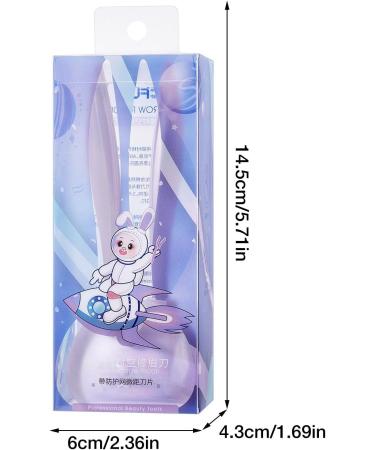 Tylyworth Cute Rabbit Eyebrow Trimmer Portable Hair Remover & Beauty Tool in Purple | International Shipping Available - Buy Online on GoSupps.com