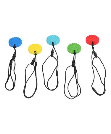 5-Pack Personalized Baby Kieletzeiten - Round Silicone Skull Pattern Tooth Toys in 5 Colors | Ideal for Babies 3-24 Months - Buy Online on GoSupps.com