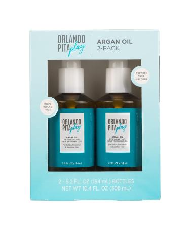 ORLANDO PITA + Argan Oil  Moisturizing  Softening  & Shine-Enhancing for Smoother  More Manageable  & Overall Healthier Hair  Rejuvenating Leave-In Hair Treatment Oil  5.2 Fl Oz Each