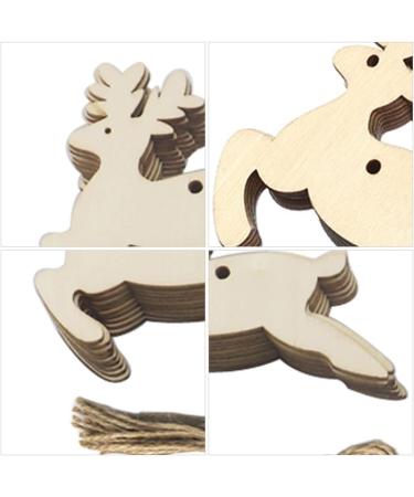 ABOOFAN 50pcs Christmas Tree Pendant Household Wooden Circle Child As Shown 8X8CM - Buy Online on GoSupps.com
