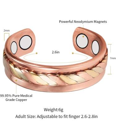 Magnetic Therapy Joint Bone Ring | Relief for Arthritis & Migraines | Magnetic Jewelry with Gift Box - Buy Online on GoSupps.com