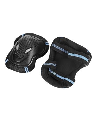 3-in-1 Sports Protective Gear Set | Knee Pad, Elbow Pads, Wrist Guards | Adjustable for Skateboarding, Roller Skating, Cycling | Large Black Blue - Buy Online on GoSupps.com